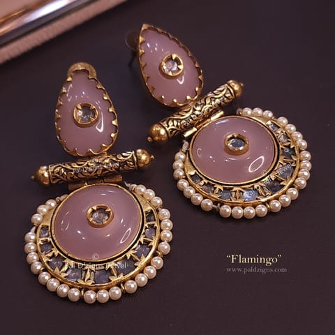 Flamingo Kundan Earing