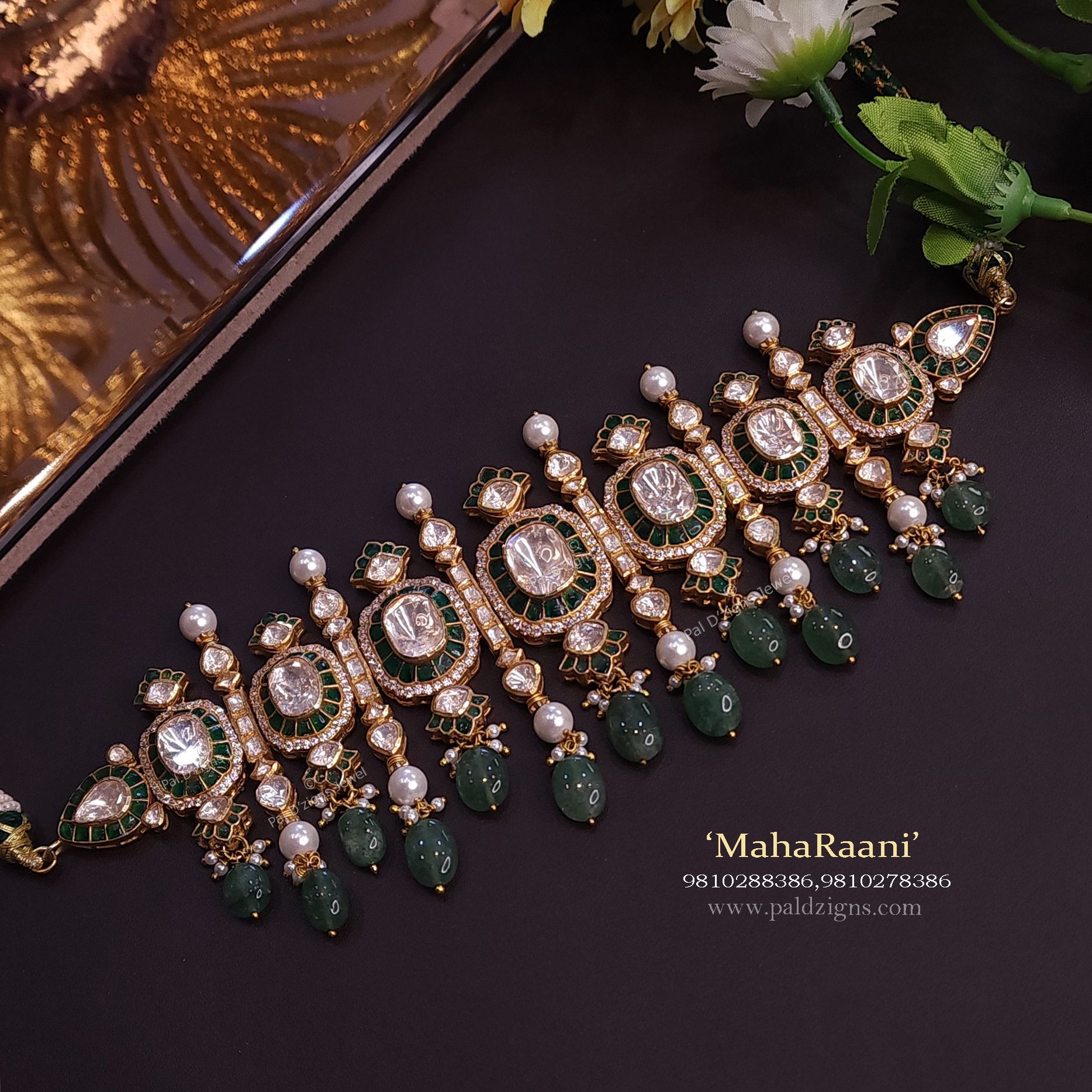 MahaRaani Moissanite Polki Choker