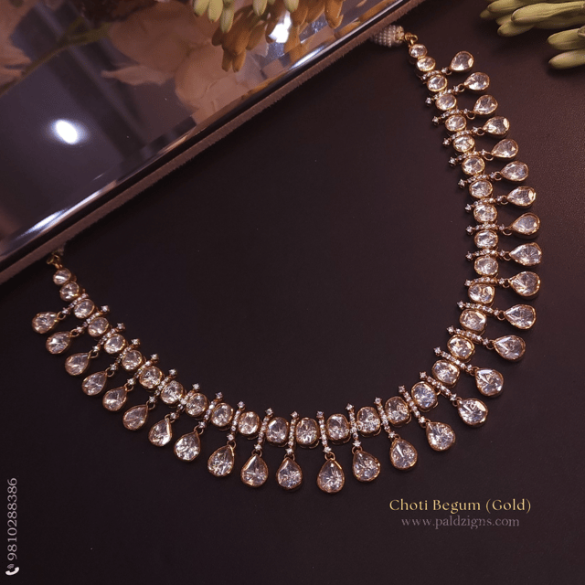 Choti Begum - Moissanite Polki Necklace