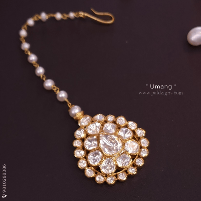 Umang Moissanite Polki Tikka