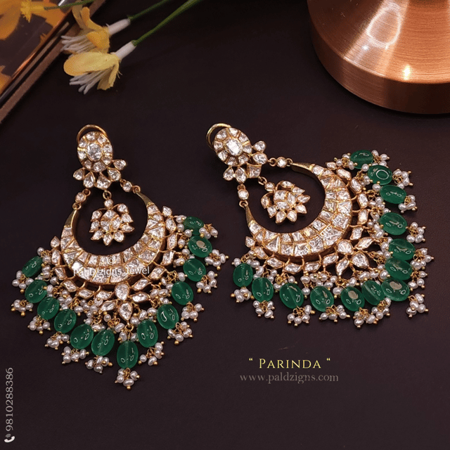 Parinda Moissanite Polki Earings