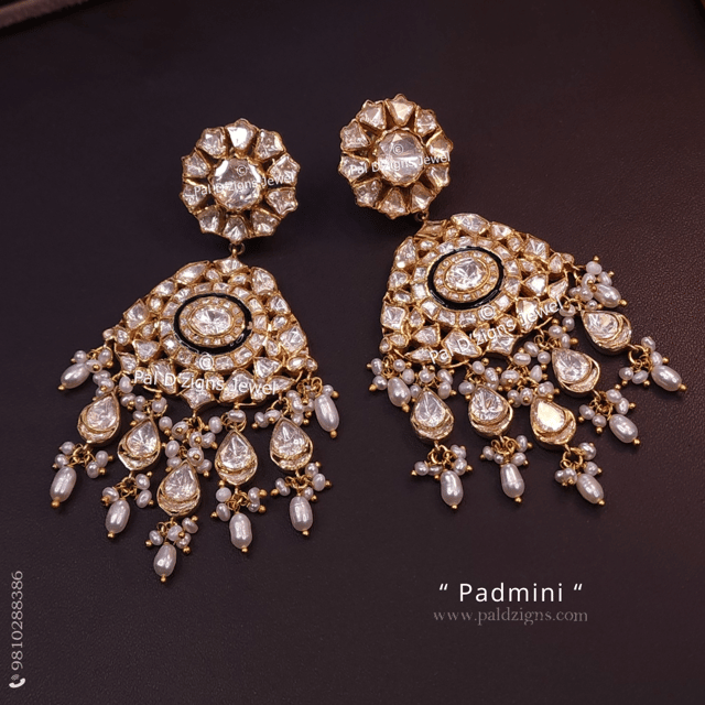 Padmini Moissanite Polki Earrings