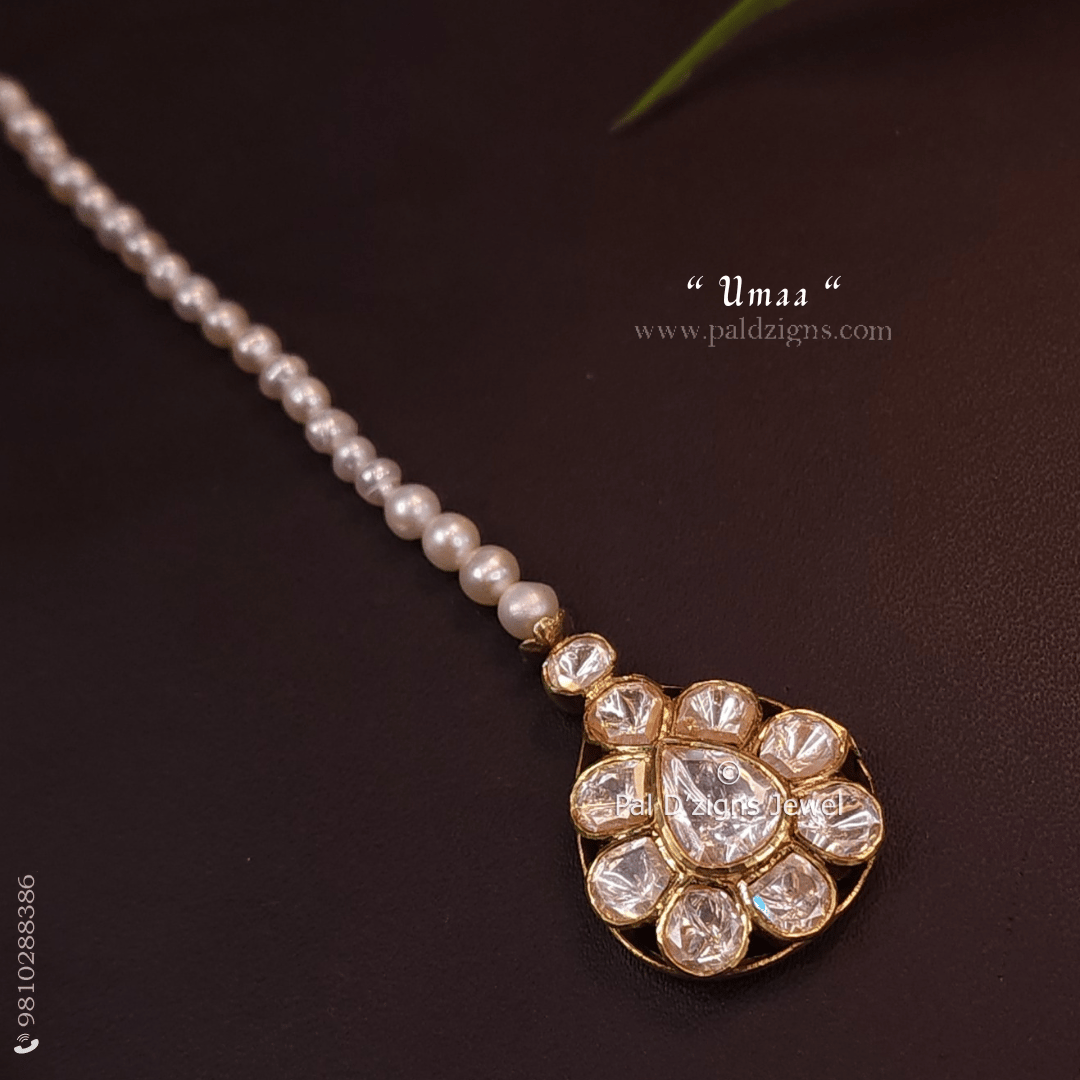 Umaa Moissanite Polki Tikka