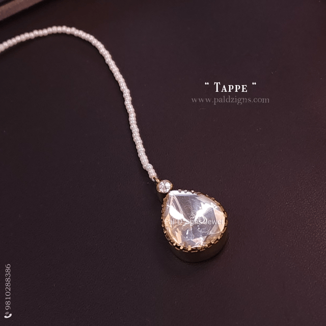 Tappe Moissanite Polki Tikka