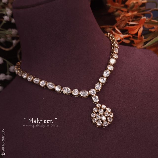 Mehreen Moissanite Polki Necklace