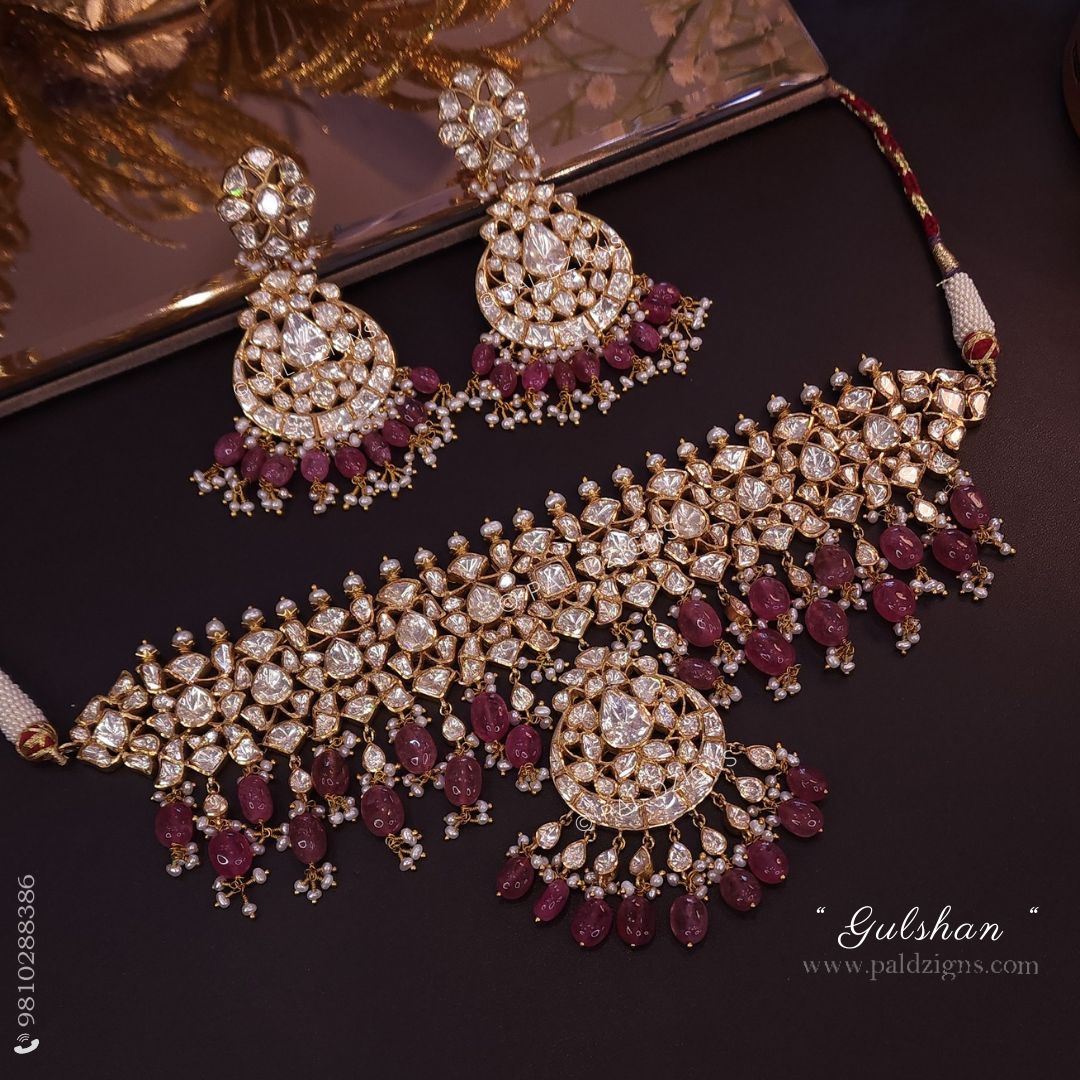 Gulshan Moissanite Polki Choker Set