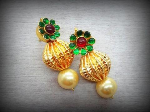 Flower dholki pearl tops