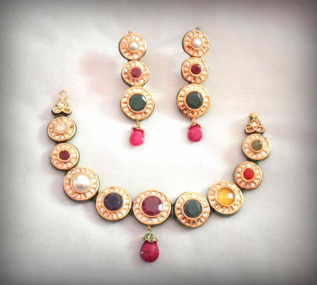 Nine-circles necklace set
