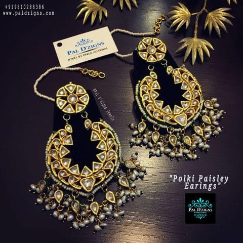 Polki Paisley Earings