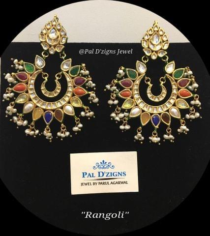 Rangoli Navrattan Earing